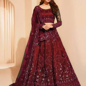 Embroidered Semi Stitched Lehenga3