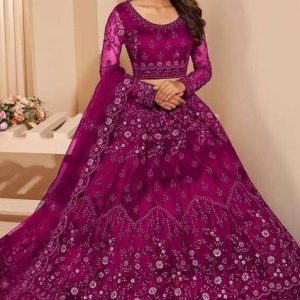 Embroidered Semi Stitched Lehenga4